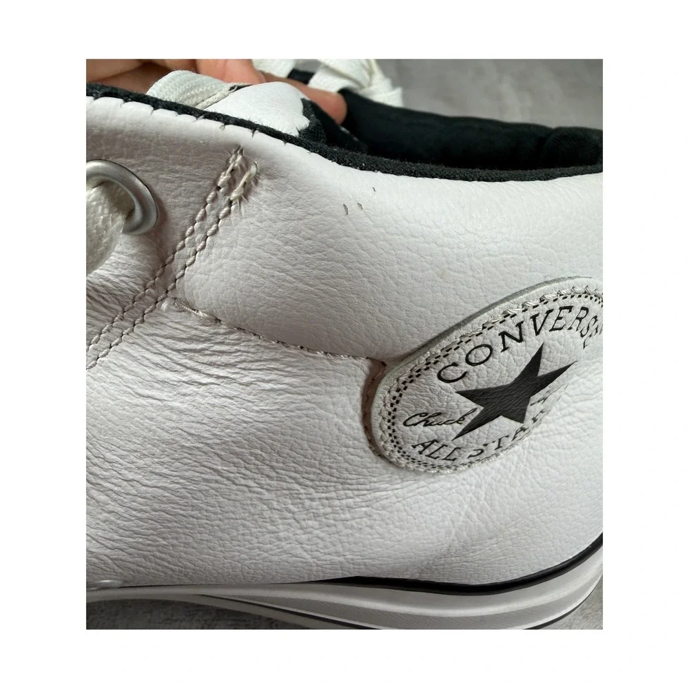 Converse Chuck Taylor All Star High Street White Leather Mid Top Mens 10 143726C